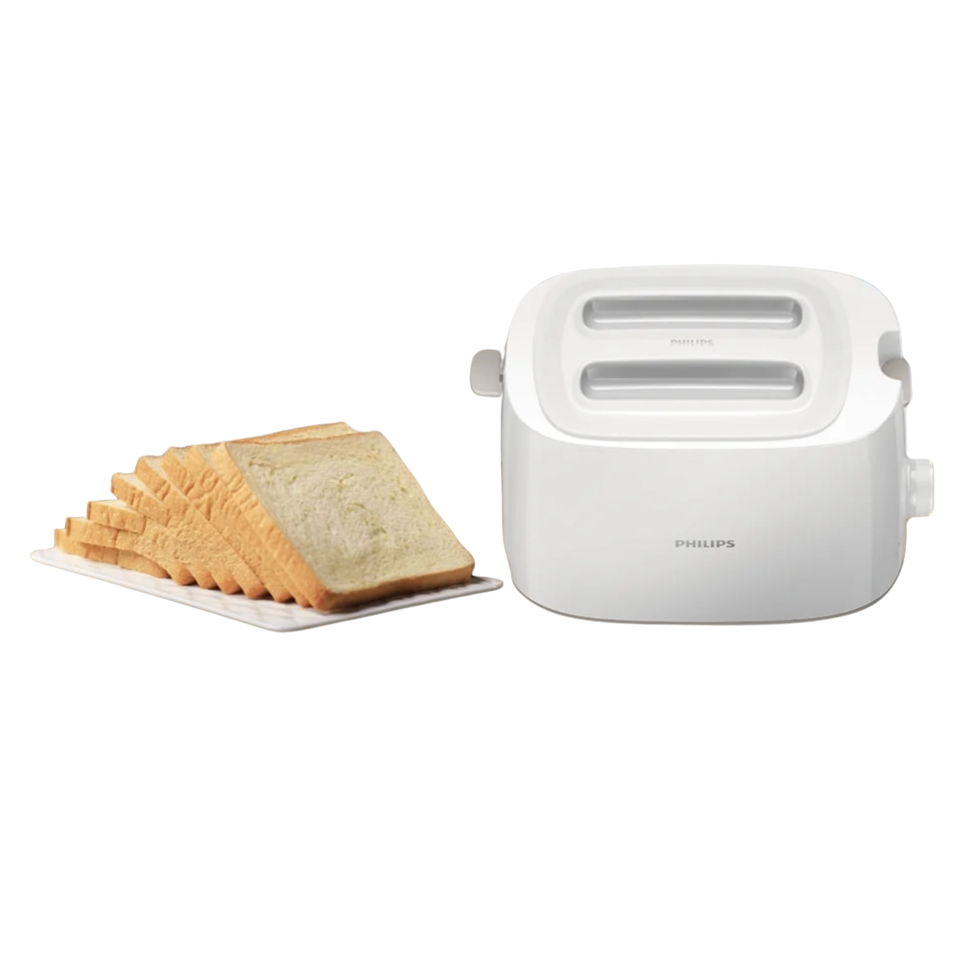 Philips Daily Collection HD2582/00 830W 2-Slice Pop-Up Toaster – White